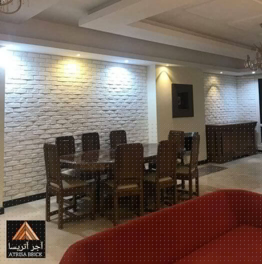 آجر دکوراتیو سفید آتریسا